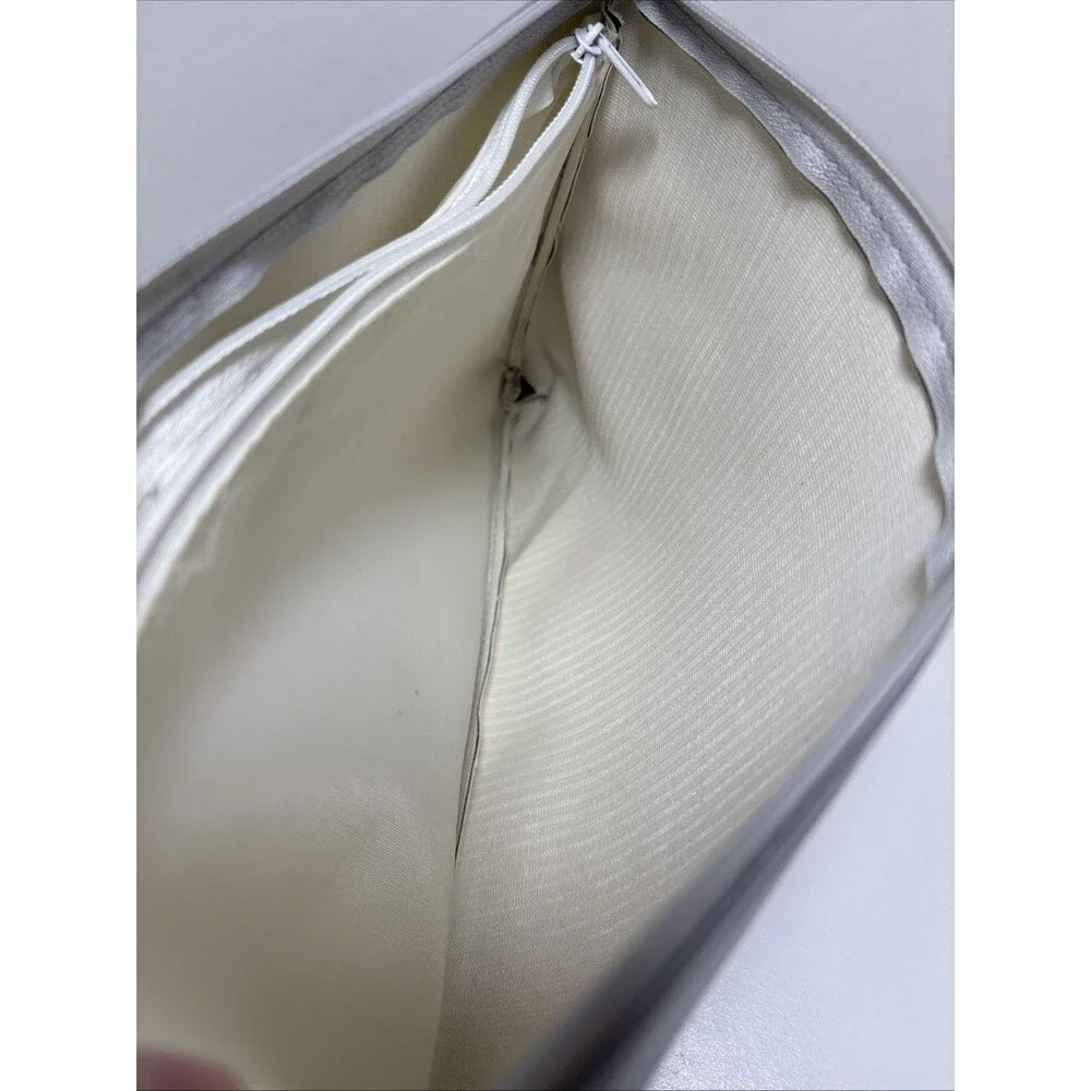 mary kay silver metallic cosmetic bag